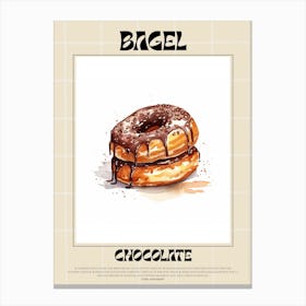 Chocolate Bagel 4 Canvas Print