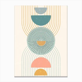 Geometric Abstract Painting Canvas Print