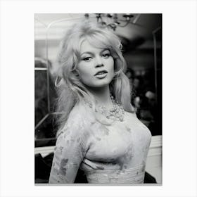 Actress Brigitte Bardot Pictured After Arriving In London April 1959 Canvas Print