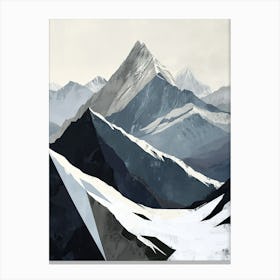 'Snowy Mountains' Canvas Print