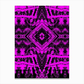 Pink Psychedelic Pattern Canvas Print