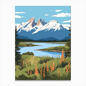 Chile 4 Travel Illustration Canvas Print