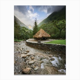 Huts In The Mountains Canvas Print