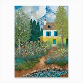 House In The Garden Canvas Print