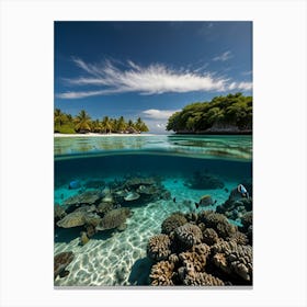 Underwater Coral Reef Canvas Print