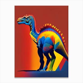 Segisaurus 1 Primary Colours Dinosaur Canvas Print