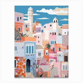 Tangier Morocco 2 Illustration Canvas Print