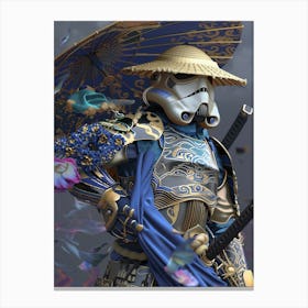 Stormtropper As A Vintagepunk Samurai 32 Canvas Print