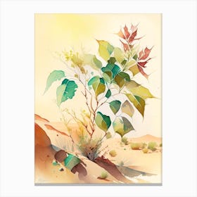 Poison Ivy In Desert Landscape Pop Art 4 Canvas Print