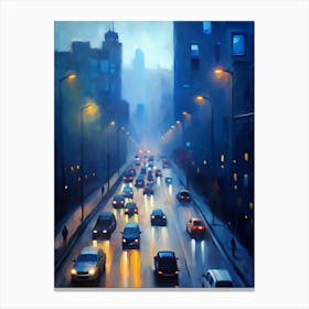 City At Night Canvas Print