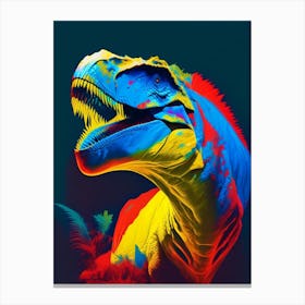 Indominus Rex 1 Primary Colours Dinosaur Canvas Print