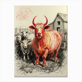 Red Bull Canvas Print