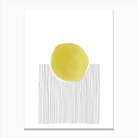 Yellow And Grey Sky Canvas Print