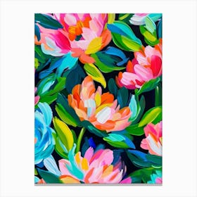 Peonies. Bright Acrylic Flowers Toile