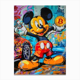 Pop art Mickey Mouse Canvas Print