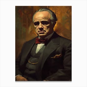 Gangster Art Don Vito Corleone The Godfather 4 Canvas Print