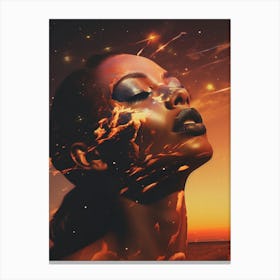 Cosmic portrait Canvas Print