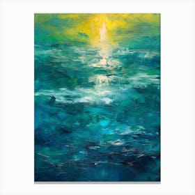 Sunrise Over The Ocean Canvas Print