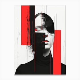 Abstract Portrait Of A Woman Canvas Print