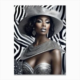 Afro-American Beauty Rich Slay 10 Canvas Print