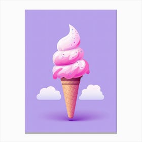 Ice Cream Waffle Cone Canvas Print