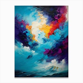Blue Sky With Clouds Canvas Print
