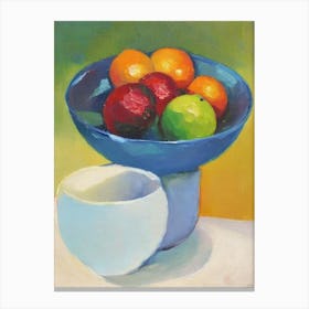 Lime Bowl Of fruit Canvas Print