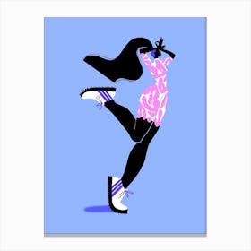 Sporty Woman Canvas Print