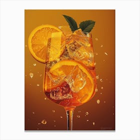 Orange Cocktail 18 Canvas Print