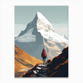 Eiger Trail Switzerland 1 Hiking Trail Landscape Canvas Print