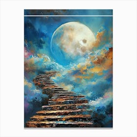 Stairway To Moon Canvas Print