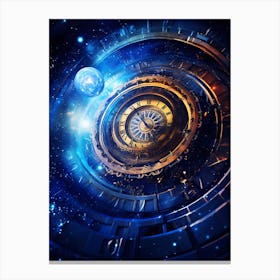 Space Background Canvas Print