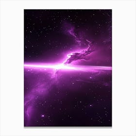 Purple Space Wallpaper Canvas Print