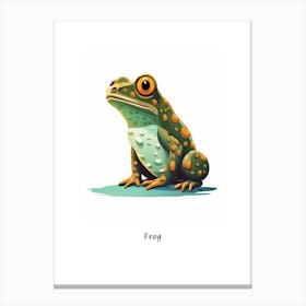 Frog Kids Animal Poster Canvas Print