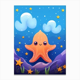 Star Sucker Pygmy Octopus 4 Canvas Print