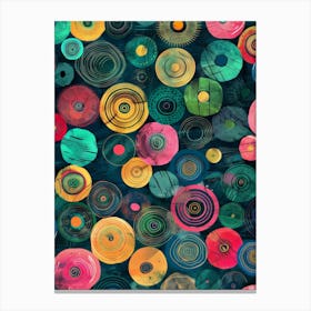 Colorful Circles 1 Canvas Print