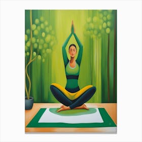 Yoga Woman Canvas Print