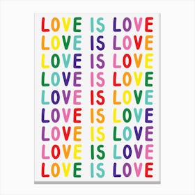 Love Is Love 1 Canvas Print