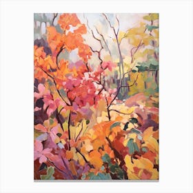 Autumn Gardens Painting Leu Gardens Usa 1 Canvas Print