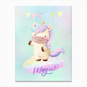 Magic Unicorn Canvas Print