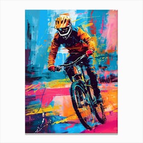 Mtb Rider Canvas Print sport cycling Canvas Print