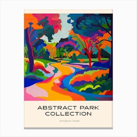 Abstract Park Collection Poster Phoenix Park Dublin 4 Canvas Print