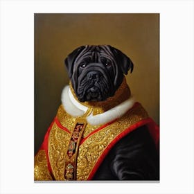 Chinese Shar Pei Renaissance Portrait Oil Painting Canvas Print