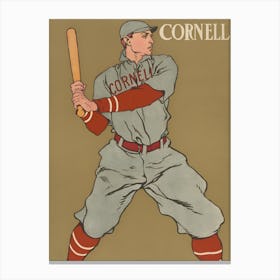Cornell Baseball Player Canvas Print