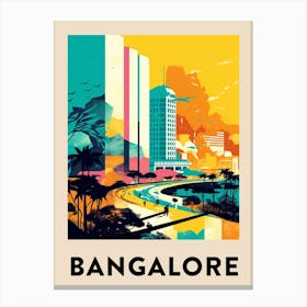 Bangalore 2 Vintage Travel Poster Canvas Print