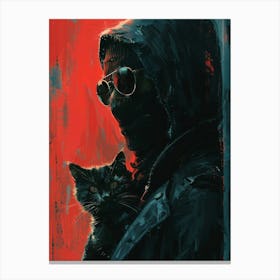 'Black Cat' 1 Canvas Print