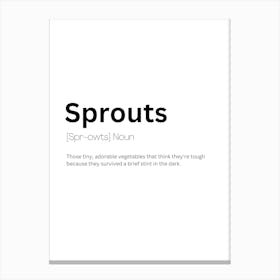 Sprouts Definition Meaning Canvas Print