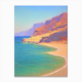 Balos Beach Crete Greece Monet Style Canvas Print
