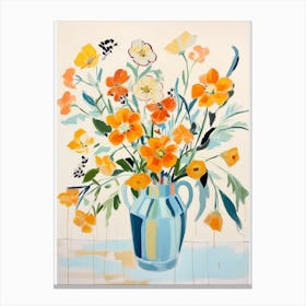 Flower Painting Fauvist Style Flowers 3 Canvas Print