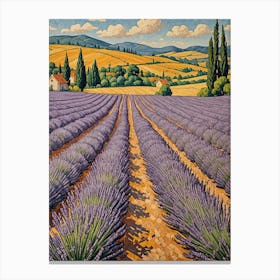 Lavender Field no2 Canvas Print